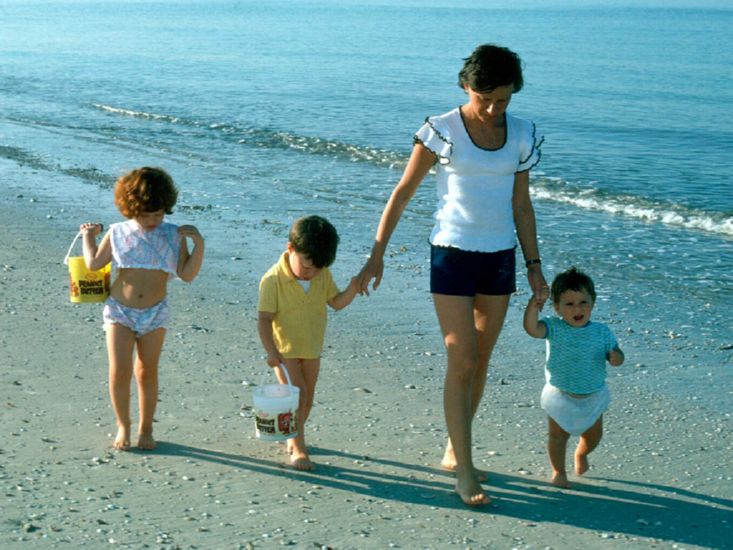   at Xmas-time 1974 in Clearwater Beach, Florida